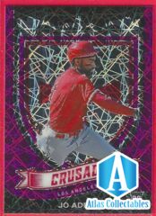 2021 Chronicles Crusade Jo Adell Purple Velociy Prizm Los Angeles Angels